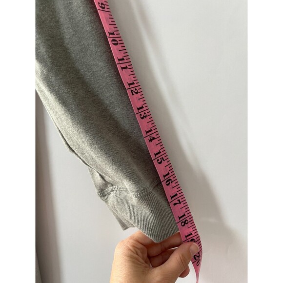 Lauren Ralph Lauren Sz L Stretch Knit Collar Dress Wood Leather Toggle Preppy - Picture 7 of 10